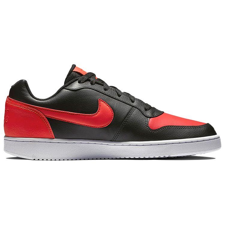 Nike Ebernon Low Black Habanero Red Men Sneakers Habanero-Red-White AQ1775-004
