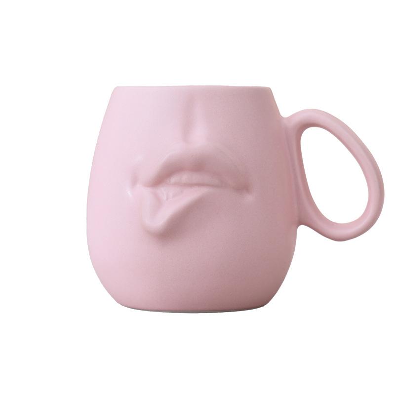 Nordic Face Ceramic Coffee Cup Fun Funny Mug Creative Afternoon Tea Latte Cup