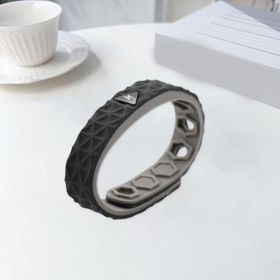 Silicone Bracelet Ultralight Waterproof Non-Fading Adjustable Comfortable to Wear Protective Flexible Unisex Anti-static Silicone Sports Bracelet