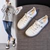 Women's Genuine Leather White Slip-On Shoes - 2025 Casual Soft Sole Flats