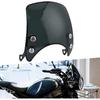 Motorbike Wind Deflector,Retro Motorcycle Windshield PC Wind Deflector Universal for 5-7in Headlight Motorbike Part