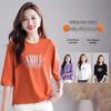 Women's Loose-Fit Pure Cotton Short-Sleeve T-Shirt 2025 - Thin, Large Size Summer Top for Middle-Aged Moms