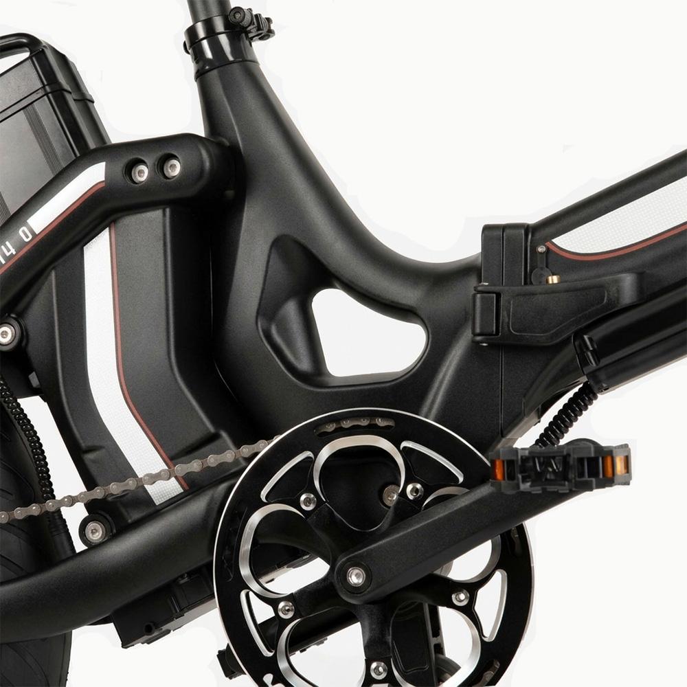 MIHOGO One Electric Bicycle 20" Tire 1000W Peak Motor Dual Disc Brakes 7 Speed LED Display 48V 29Ah Foldable City E-Bike Max Load 180kg