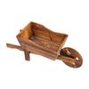 Wooden Wagon Planter Multi Functional Stylish Garden Flower Cart Planter for Home Yard