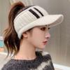 Winter New Fashion Versatile Topless Baseball Cap For Women With Ear Protection