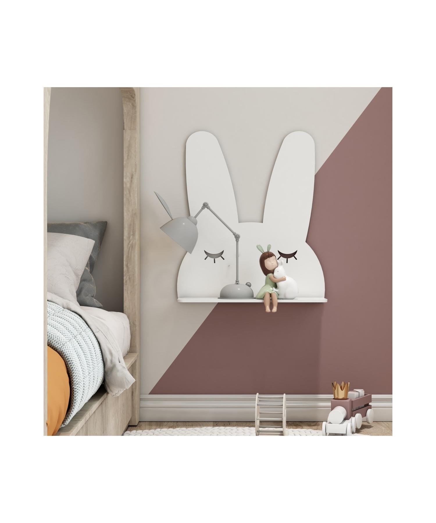 

Bunny Wall Shelf Nightstand Kids Room Rabbit Shelf