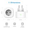 Smart Plug 16a Eu Wifi Smart Steckdose Steckdose mit Leistungsüberwachung für Alexa Google Assistant Smartthings