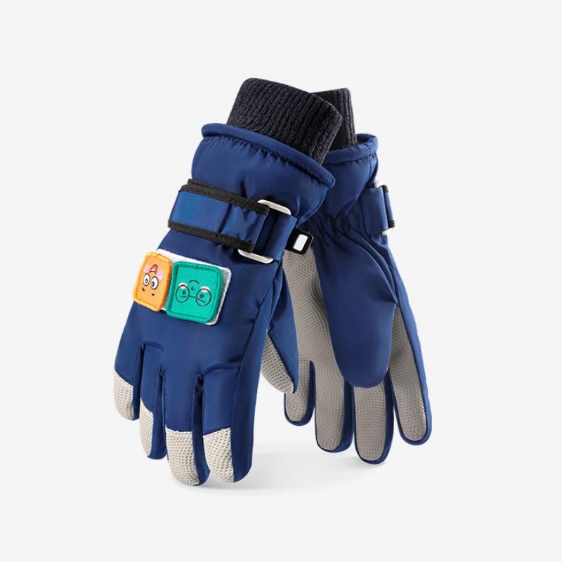 

Детские зимние лыжные перчатки, теплые, водонепроницаемые, утолщенные, варежки, нескользящие, ветрозащитные, для мальчиков и девочек, для спорта на открытом воздухе, детские лыжные перчатки высокого качества M