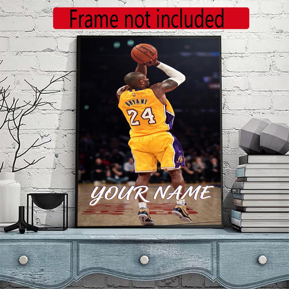 Kobe Personalized Name Diamond Paintings Mosaic Wall Round Diamond Art Painting Kits Embroidery Crystal Accessories Frameless