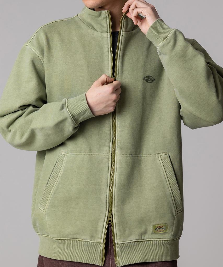 Dickies Garment Dyed Jersey Track Top Olive