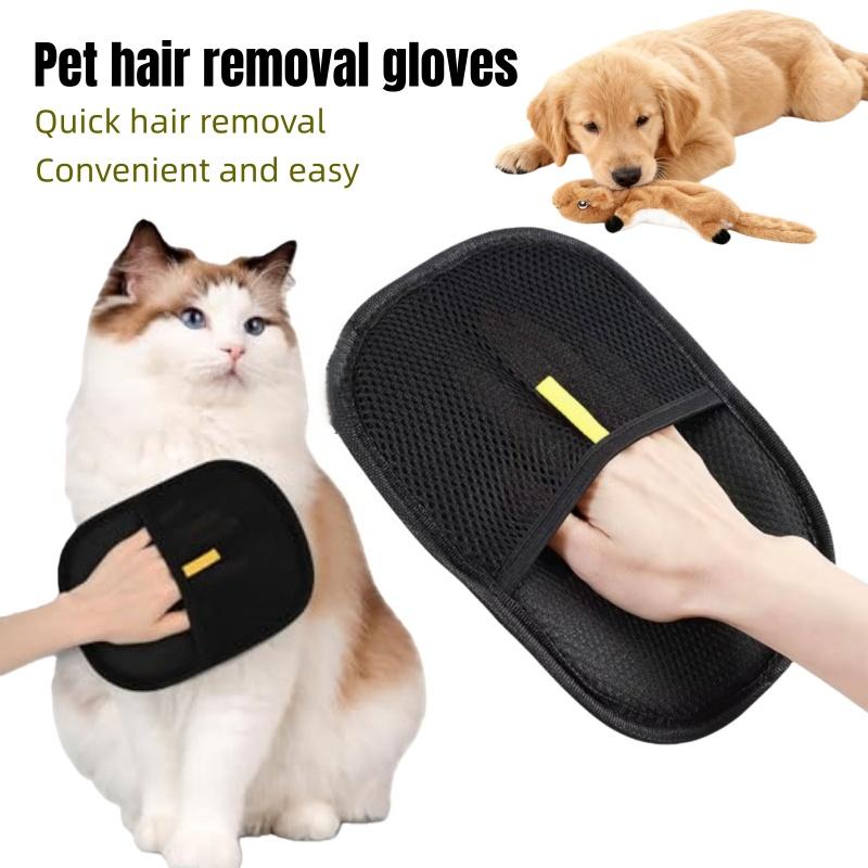 Pet hair removal glove, efficient pet hand hair removal glove, reusable pet hair removal glove
