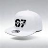 1/2 STKS Y2K 67 Platte Rand Hoed, SIX SEVEN Geometrisch Print, Ademend, Streetwear Esthetiek Pet