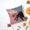 Tv GGood Omens Cushion Cover Iceland Washable Linen Soft  for Daily Sofa Bed Home Room Decor