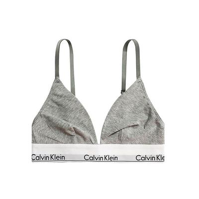 Minimalist Letter Trim Bra Women Underwear Gray QF1061-020