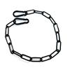 Fluorescent Black Metal Tag Chain 2.0mm/3.0mm for Sign and Lamp Hanging