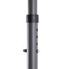Vertical outdoor awning with clamp mounting, privacy and wind protection for balcony and terrace, weatherproof, anthracite, hand crank, 200 x 270 cm