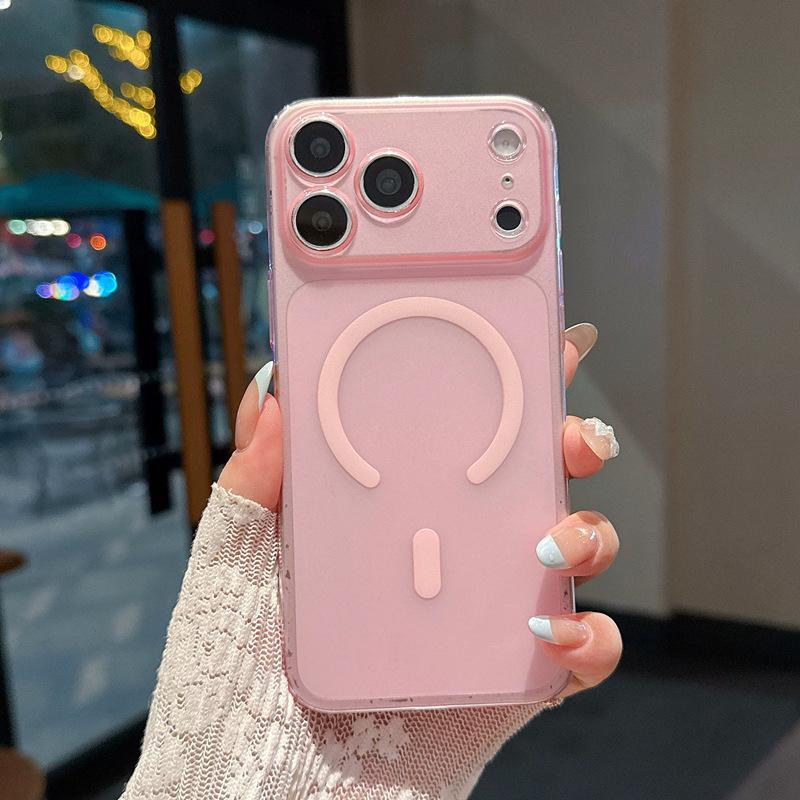 

iPhone 17 Pro Max Ultra-Thin Frosted Transparent Magnetic Case with Precision Holes and Full Coverage Protection. 15