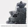 HOMEFISH Desktop Waterfall Decoration Small Fountain Creative Flowing Water Ornaments for Living Room Office Decor