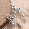 Hollow Angel Charm Protection Pendant Alloy Charms For Guardian Theme DIY Bracelet Necklace Jewelry Making Supplies