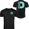 T-Shirt Duramax Big D Design Unisex Colore Nero Fronte e Retro