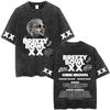 Rapper Chris Brown Breezy Bowl XX Tour  Vintage Washed Tshirts Men Women Hip Hop Fashion T Shirts Male Cotton Retro Tshirt