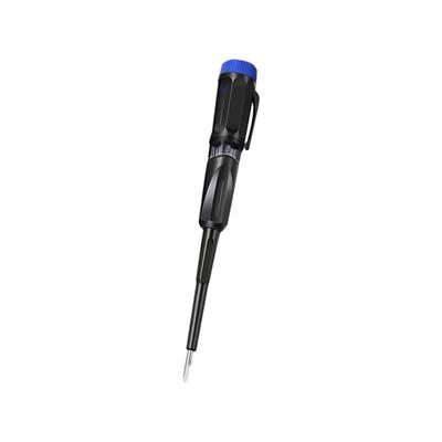 Circuit Tester Pen 15.5cm Dual Purpose Line Detector Stable Contact Performance Chrome Vanadium Steel Clip-on Cap
