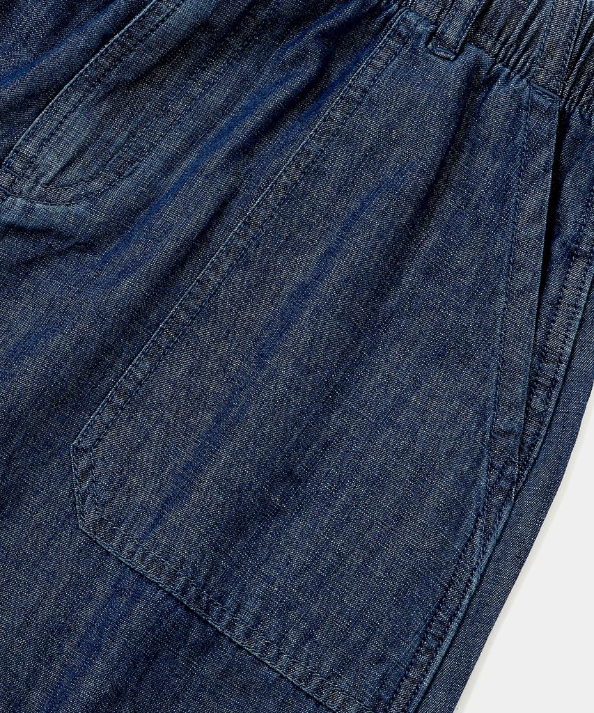COLUMBIA UNIVERSITY Columbia Trajan Label Belted Denim Long Skirts Midnight Denim