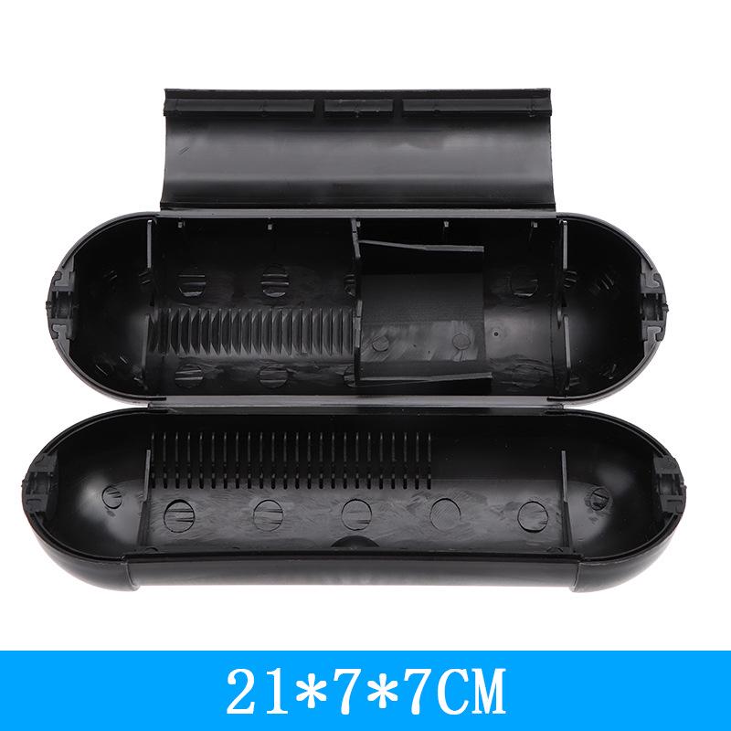 Compact Black Waterproof Junction Box with Upgraded Claws and Mounting Hole for Safe Power Extension