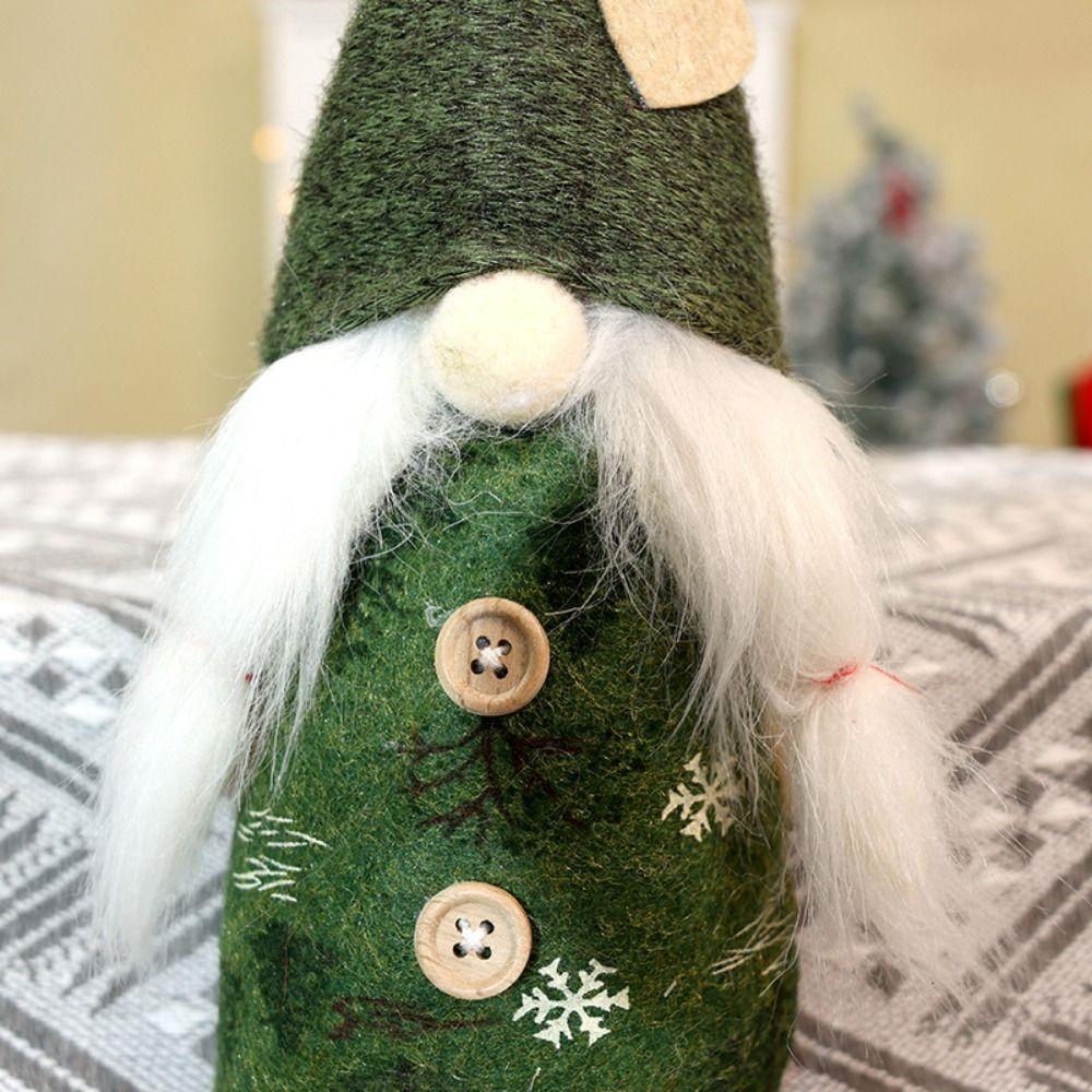 Mini Christmas Faceless Gnome Doll Kawaii Long Old Man Doll Knitted Christmas Doll  Living Room