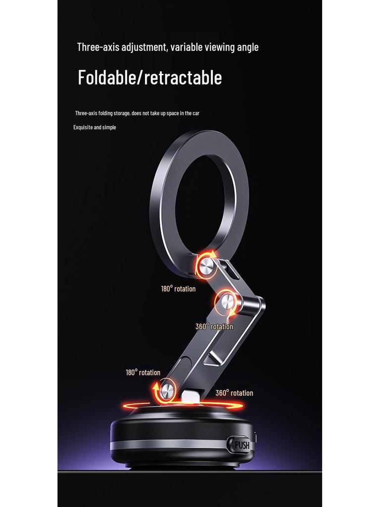 Magnetic Electric Suction Cup Metal Mount for Car Navigation