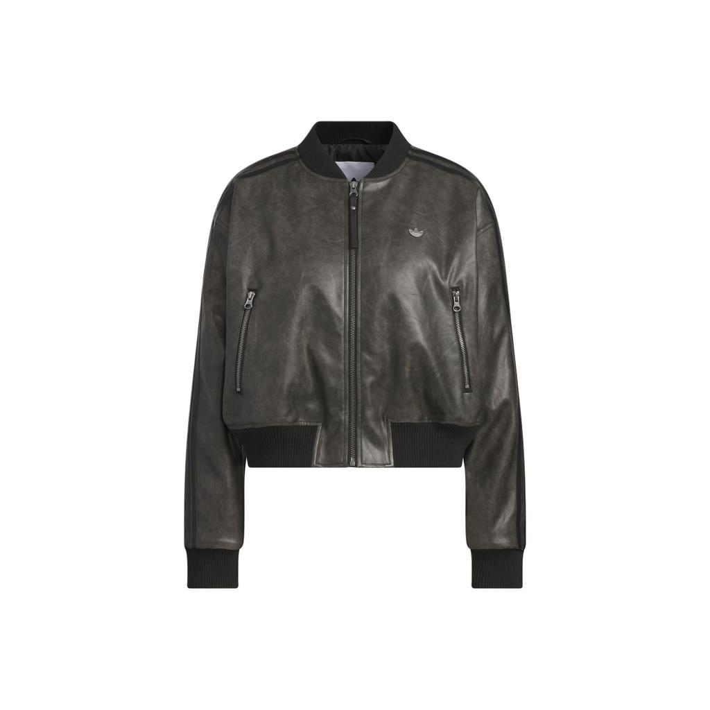 Adidas Originals PU Jacket Pad Fashion Loose Warm Retro Sports Jacket Women Jacket KC2656