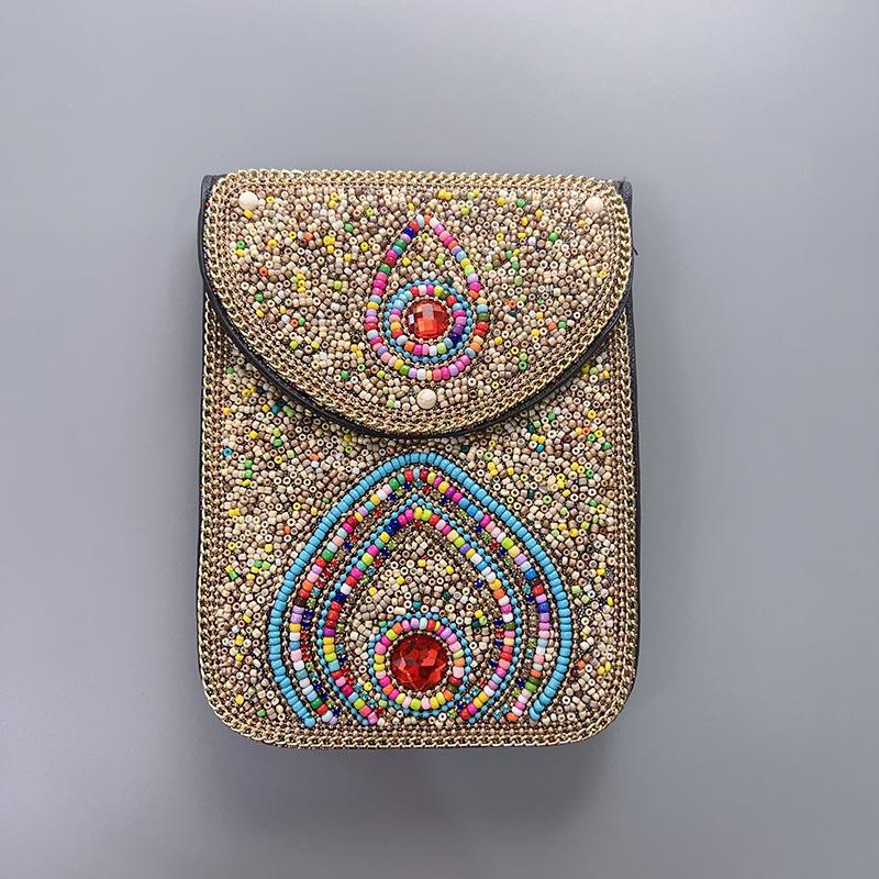 Boho Vintage Veske - Flerroms premium tekstur myk moteriktig allsidig håndlaget dusk risperler