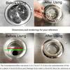 Stainless Steel Kitchen Sink Drain Strainer with Cover Easy-Clean Mesh Filter for Clog Prevention & Efficient Drainage Kitchen Sink Strainer