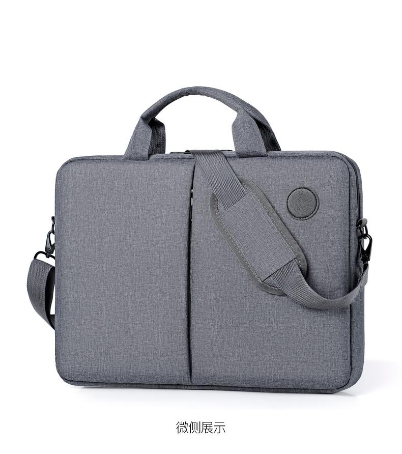 

Сумка для ноутбука женская портативная на плечо для мужская портативная водонепроницаемая мессенджер деловая защита от брызг легкая и невесомая 15.6 inches серый
