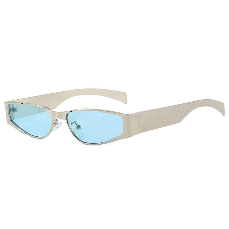  New Retro Y2K Candy Color Cat Eye Sunglasses Women Fashion Rivets Outdoor Sports Punk Men Trending Sun Glasses