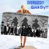 Yellowstone Print Beach Towel, Large Soft Quick Dry Towel for Beach Camping Swimming