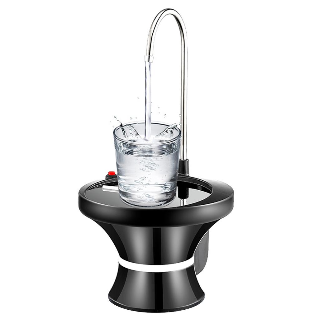 Automatic Electric Drinking Water Bottle Pump With Spill-Proof Tray For Gallon Bottle Dorm Room Space-Saving Hydration Hub
