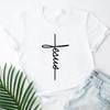 2027 Jesus Is King Letter Print Unisex Tshirt Christian Faith Hope Love Harajuku T Shirts Religion Oneck Tops Tees Streetwears