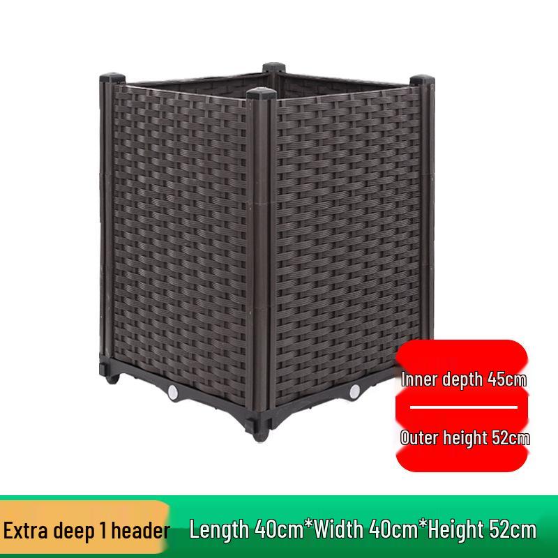 Extra Large Plastic Raised Vegetable & Flower Planter for Balcony/Courtyard