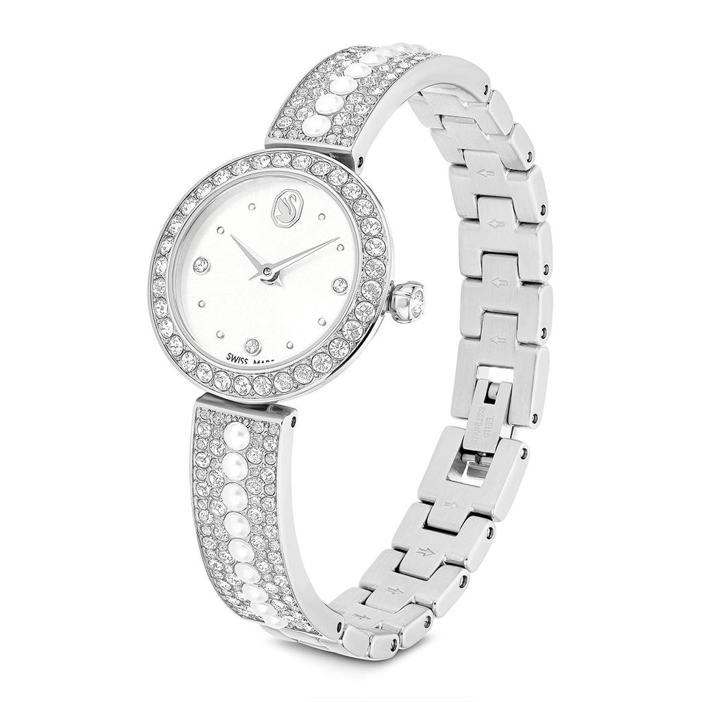[Swarovski] [Swiss made] Matrix Pearl Bangle White Watch 5743680