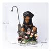 Hanging Planter Decorative Resin Dog Figurine Garden Animal Sculpture Ornament