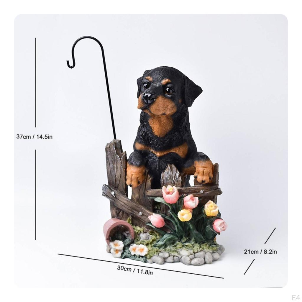 Hanging Planter Decorative Resin Dog Figurine Garden Animal Sculpture Ornament