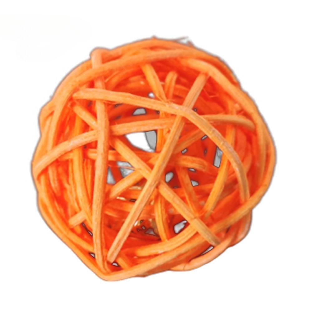Puntos Chew Sound Toy Pet Pisici Pisicuță Clopoțel Rattan Ball Cușcă Jucând Interactiv Bite