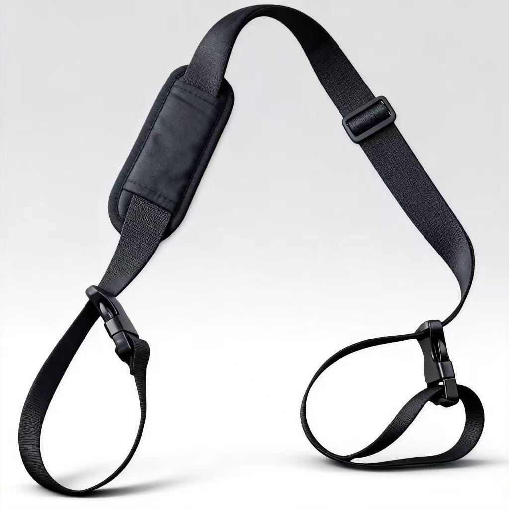 

Universal Folding Chair with Strap for Bike, Scooter, Beach, Snowboard, and Camping. чорний