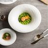 Irregular White Ceramic Bowl Dinner Plate Noodle Bowls Soup Bowl Fruit Plate Salad Bowls Dessert Plate Dish Decorative Tableware