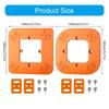 2Pcs Portable Round Corner Radius Jigs Router Templates Positioning Tool for Woodworking Auxiliary with 4 in 1 Design