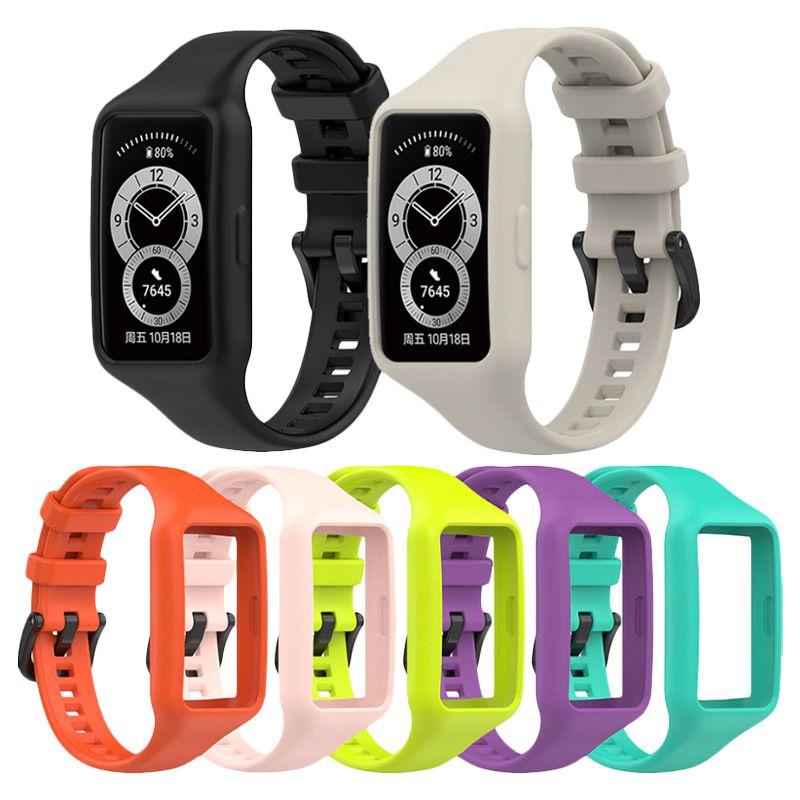Silikon-Sportarmband mit Vollabdeckung für Huawei Honor Band 6 Stilvoll und Langlebig!