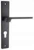 Domino Cantoro Black Door Handle Long Escutcheon 72 Mm Insert