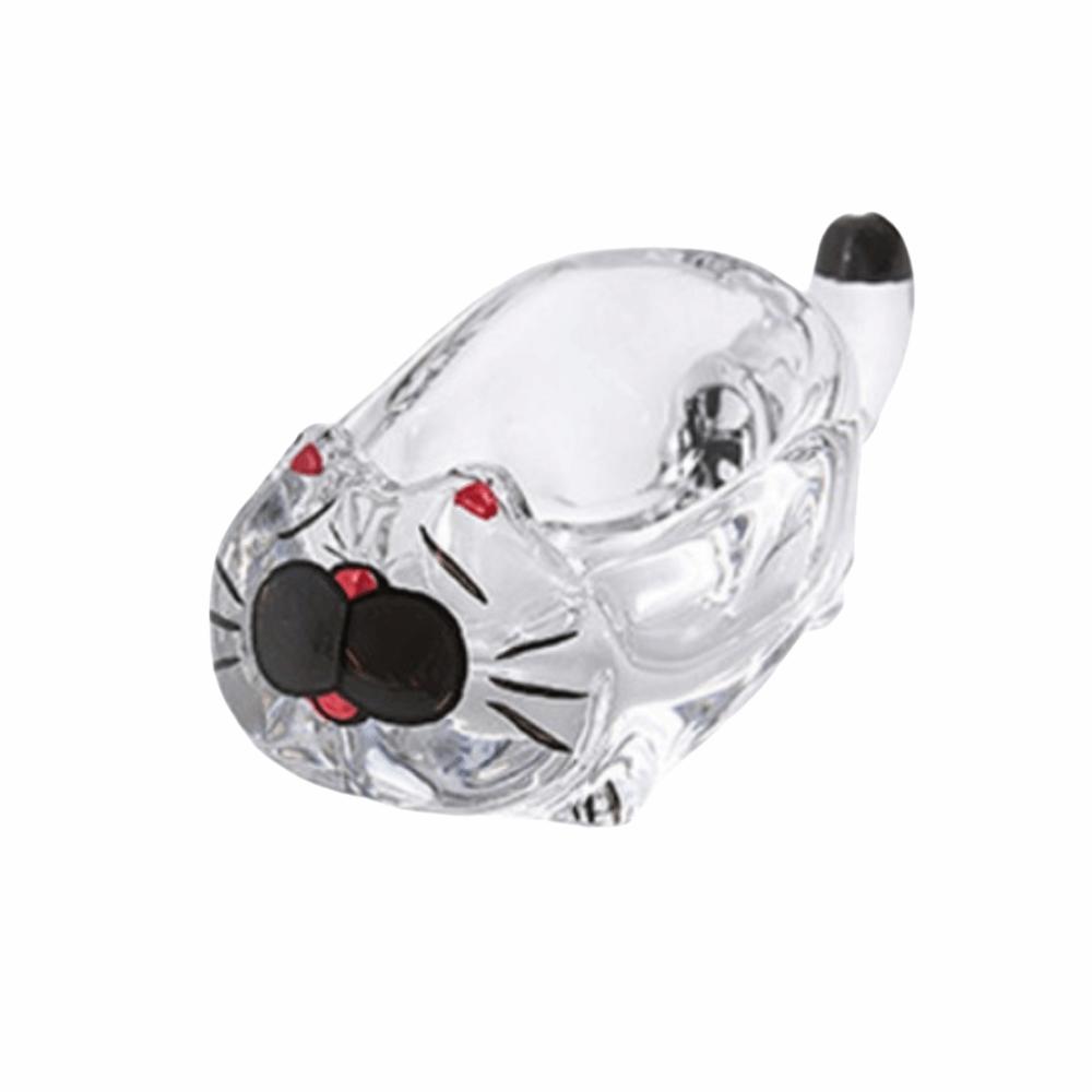 Transparent Cat Shaped Seasoning Dish Creative Glass Dipping Saucer Sauce Serving Style 5