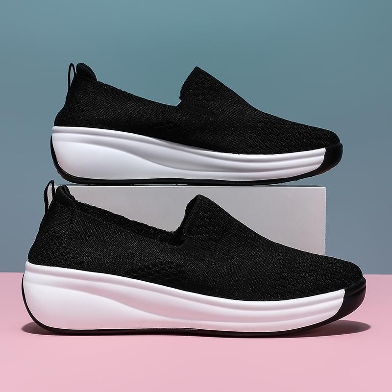 Pantofi de damă cu toc pană, pantofi ocazional de mers, respirabil, vară, fete, studenți, încălțăminte pentru timp liber